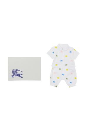 white cotton suit BURBERRY KIDS | 8078889A5127